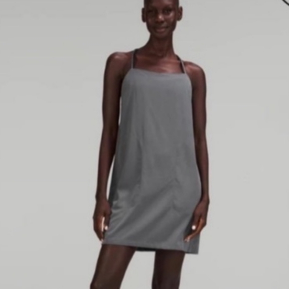 Lululemon dress Sz 4 LAB Adjustable Thin Strap Dress Athletic Anchor Gray - Picture 1 of 5